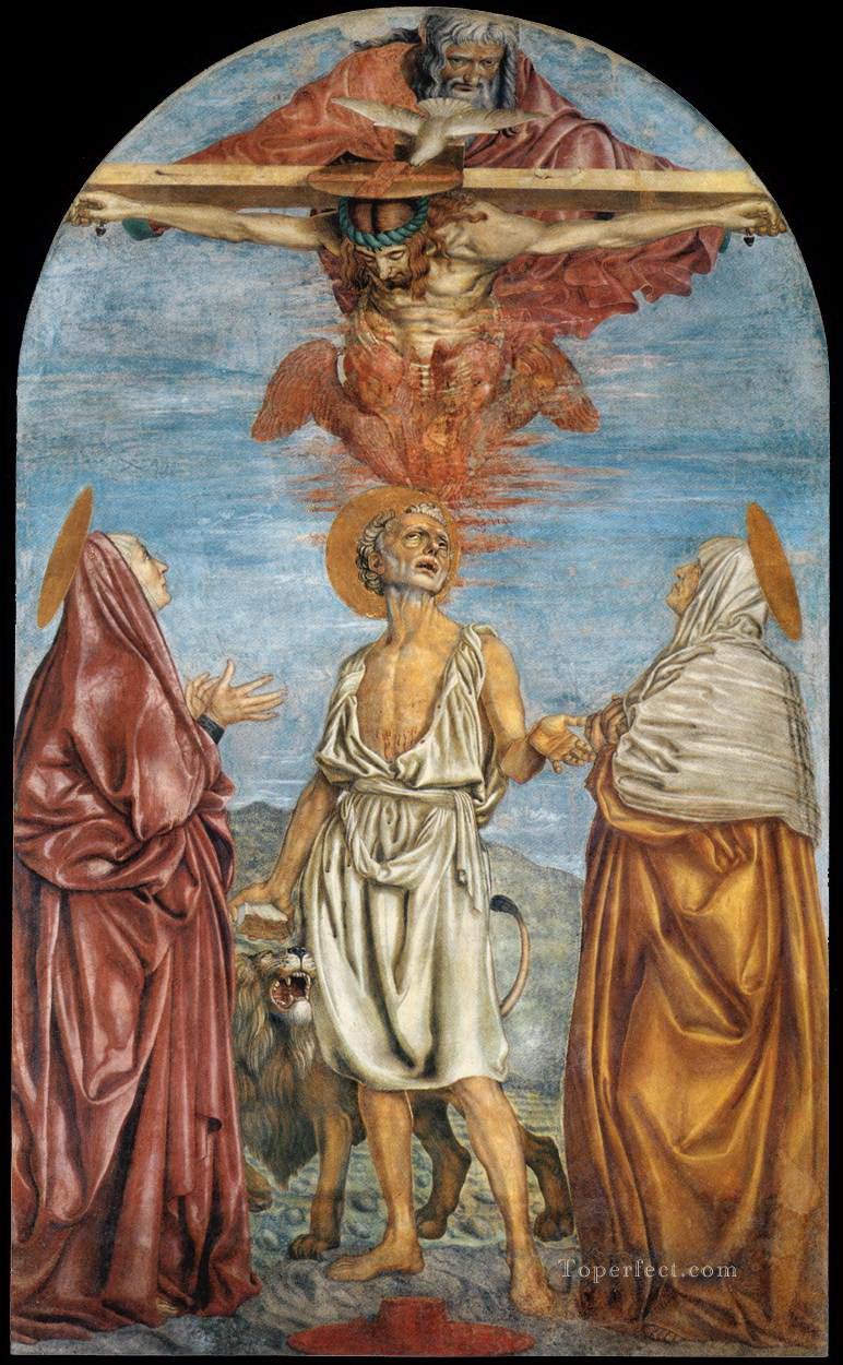 カスターニョの宗教的キリスト教徒油絵
